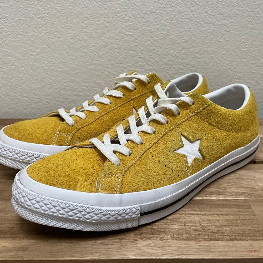 Converse Yellow Suede Sneakers - Picture 8 of 13